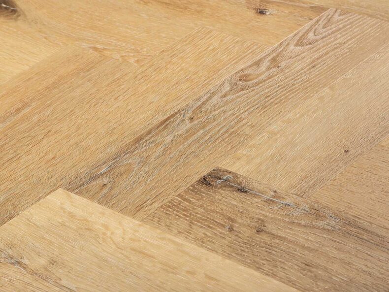 View of Sycamore (Herringbone) luxury vinyl tile by Textures LVT