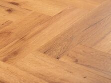 View of Old English Oak (Herringbone) luxury vinyl tile by Textures LVT