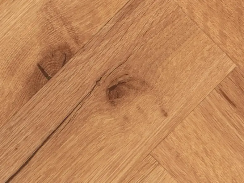View of Old English Oak (Herringbone) luxury vinyl tile by Textures LVT