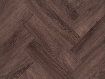 View of Tudor Oak (Herringbone) luxury vinyl tile by Textures LVT