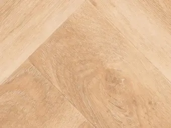 View of Washed Oak (Herringbone) luxury vinyl tile by Textures LVT