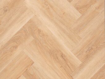 View of Washed Oak (Herringbone) luxury vinyl tile by Textures LVT