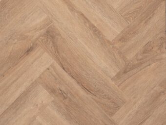 View of Weathered Oak (Herringbone) luxury vinyl tile by Textures LVT
