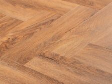 View of Distressed Oak (Herringbone) luxury vinyl tile by Textures LVT