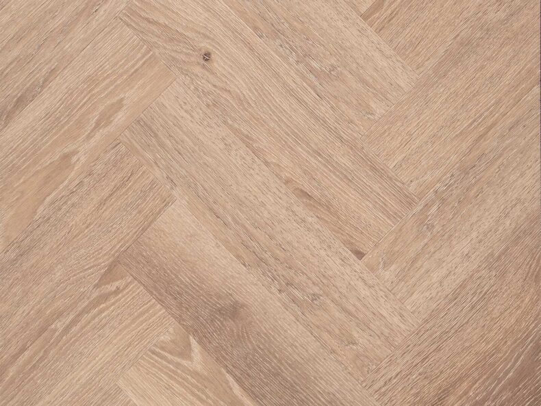 View of Ash (Herringbone) luxury vinyl tile by Textures LVT