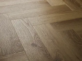 View of Summer Oak (Herringbone) luxury vinyl tile by Textures LVT