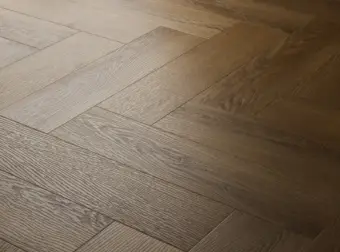 View of Traditional Oak (Herringbone) luxury vinyl tile by Textures LVT