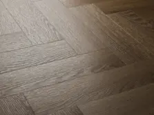 View of Cottage Oak (Herringbone) luxury vinyl tile by Textures LVT