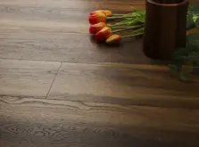 View of Warm Walnut (Plank) luxury vinyl tile by Textures LVT