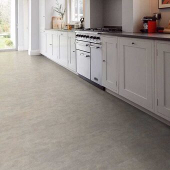 View of Light Grey Cement 3508 luxury vinyl tile by Cavalio