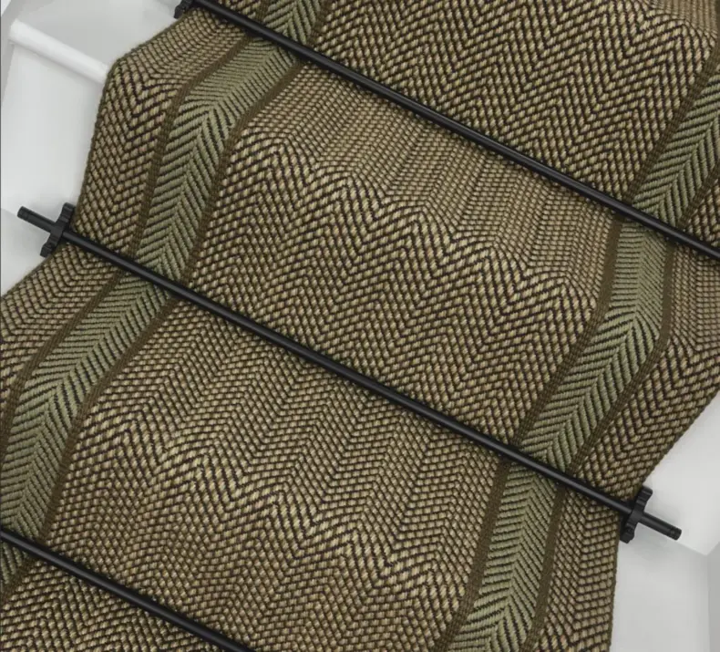Hebburn - Olive stair runner by Off The Loom