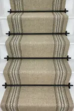 Jesmond Nature - Hessian stair runner by Off The Loom