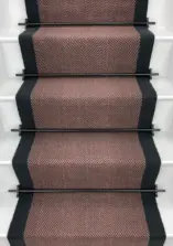 Ingram - Rouge stair runner by Off The Loom