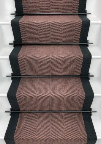 Ingram - Rouge stair runner by Off The Loom