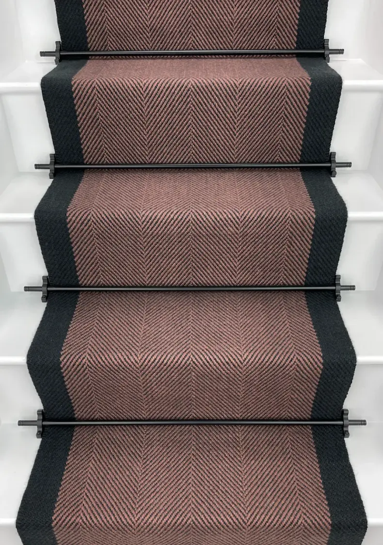 Ingram - Rouge stair runner by Off The Loom