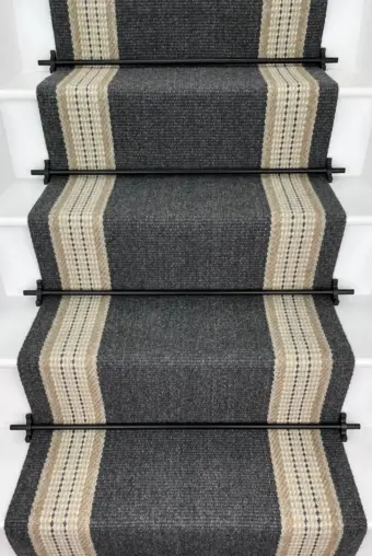 Jesmond Nature - Asphalt stair runner by Off The Loom