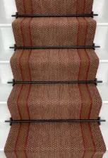 Hebburn - Merlot stair runner by Off The Loom