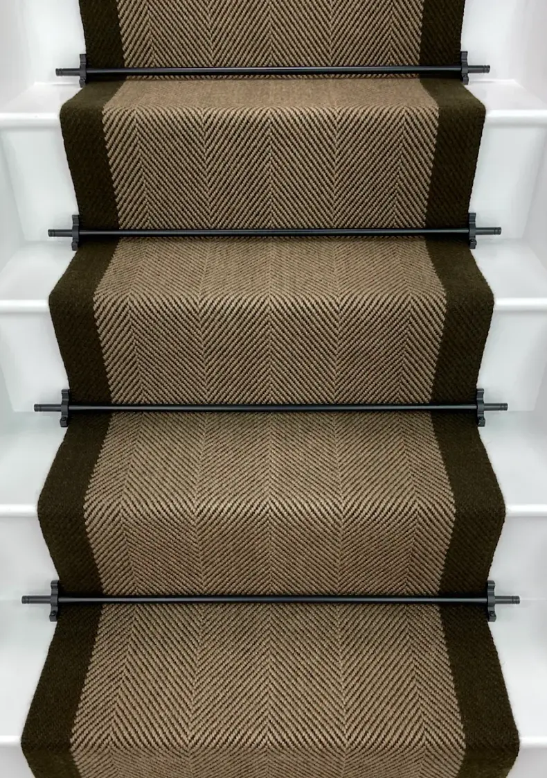 Ingram - Tawny stair runner by Off The Loom