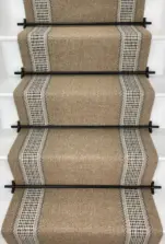 Jesmond Nature - Caramel stair runner by Off The Loom
