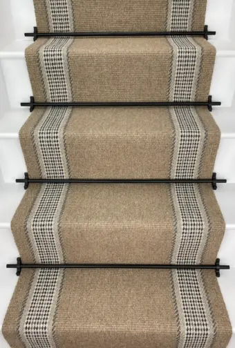Jesmond Nature - Caramel stair runner by Off The Loom