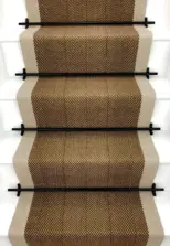Ingram - Bronze stair runner by Off The Loom
